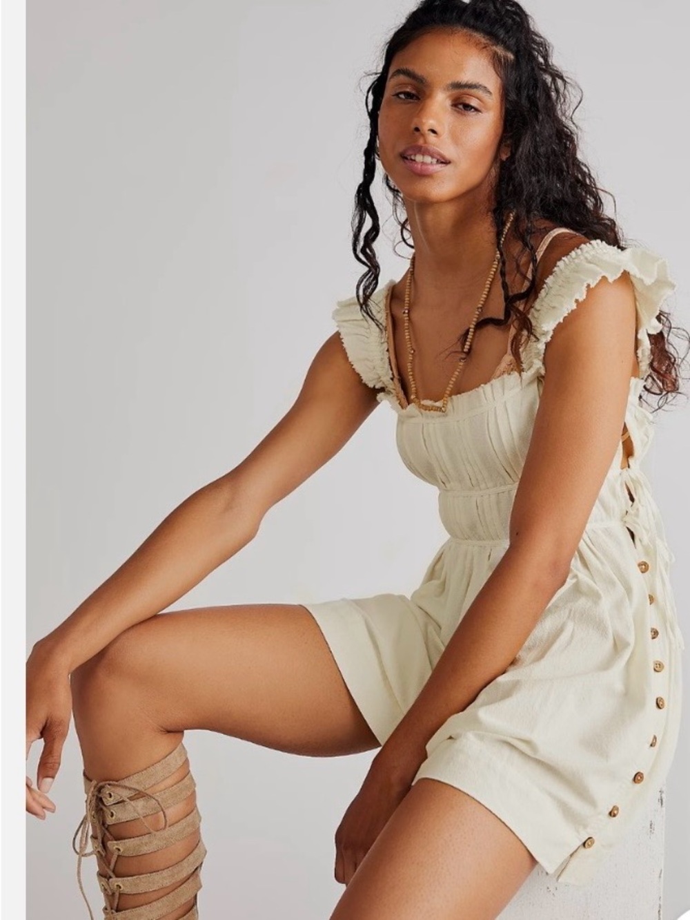 Miou Muse Tan Mini Dress (color in first two pictures is to show fit)
